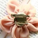Fabric Flower Hair Clip and..