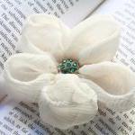 Fabric Flower Hair Clip and..